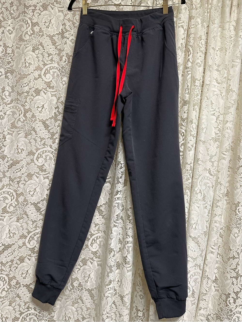 Figs Charcoal Zamora High Rise Jogger Scrub Pant